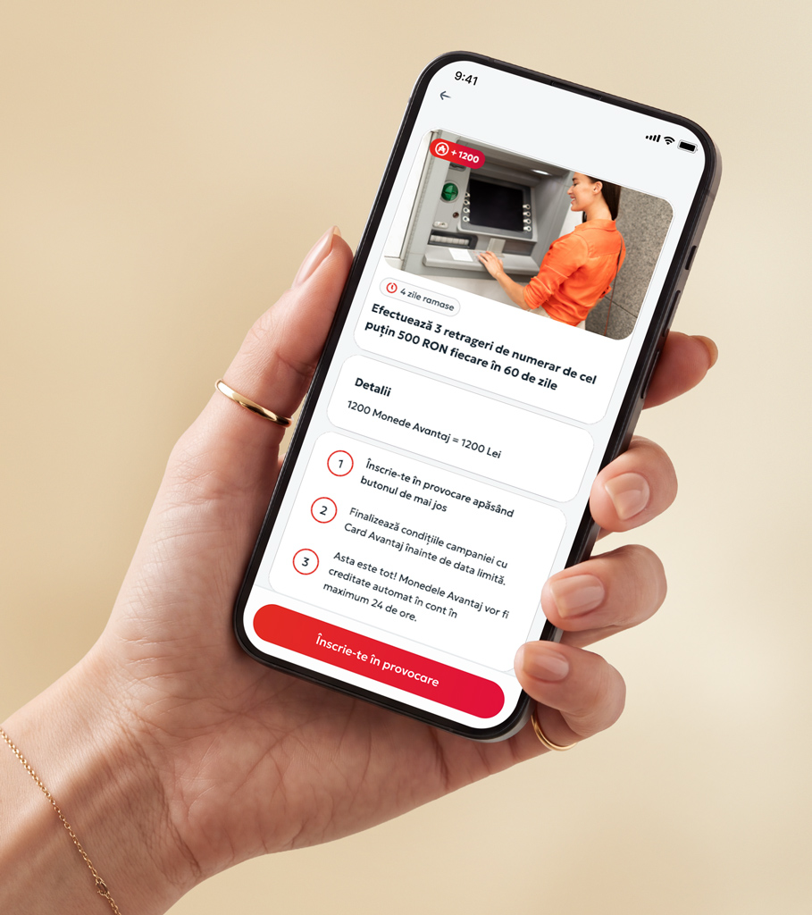 Aplicația Card Avantaj